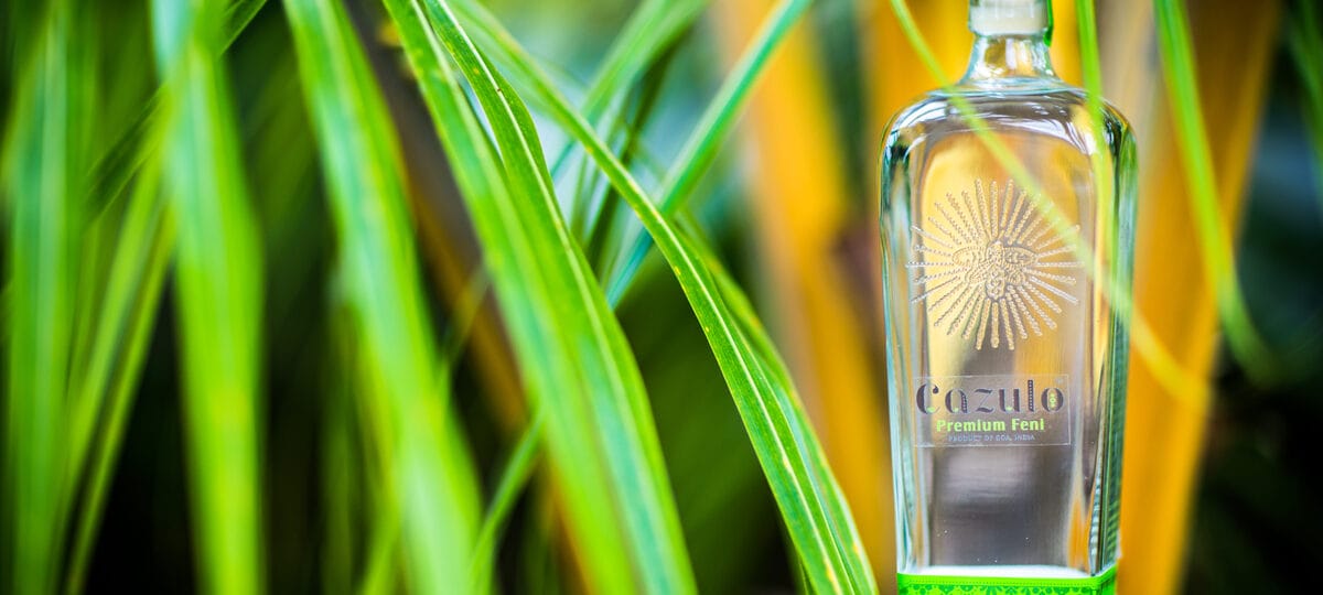 bottle of green feni